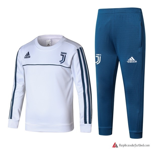 Chandal Juventus Niño 2017-2018 Blanco Azul